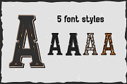 10 Vintage Font Families Bundle, a Font by Fractal fonts & graphics (Thumbnail 12 of 31)