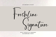 Freshline Signature, a Handwritten Font by FreshTypeINK (Thumbnail 1 of 8)