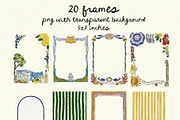Italian Summer Watercolor Clipart, an Object Illustration by Teresa Art Store (Thumbnail 7 of 10)