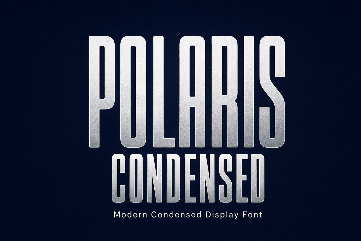 Polaris Condensed, a Slab Serif Font by Wow Magic (Photo 1 of 3)