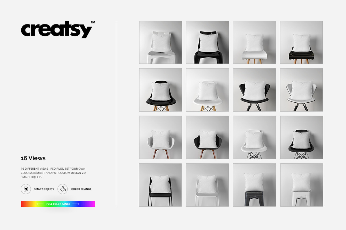 Throw Pillow Mockup Set, a Household Mockup by creatsy2 (Photo 12 of 13)