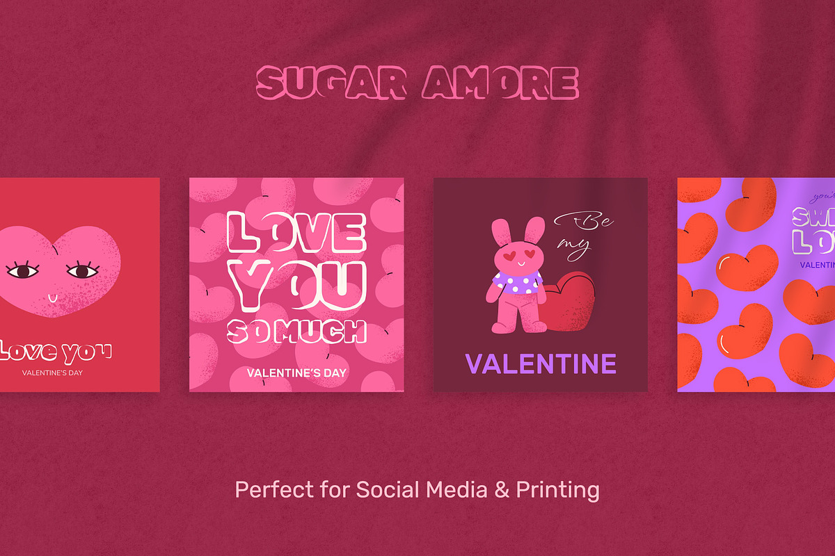SUGAR AMORE WallArt and Greetings, a Background Graphic by IuliiaSavko (Photo 6 of 11)