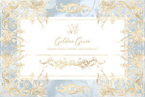 Golden Baroque Frame Creator Kit
