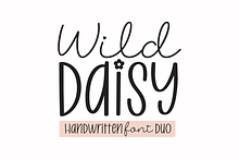 Wild Daisy -Script Monoline Font Duo