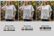5 Mockups T-Shirt on a Girl Walking, a Shirt Mockup by Grow Design Craft Studio (Thumbnail 5 of 8)
