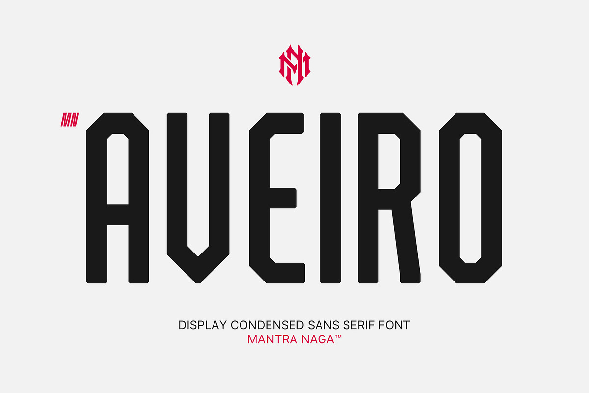 MN Aveiro - Display Condensed Font, a Sans Serif Font by Mantra Naga (Photo 1 of 17)