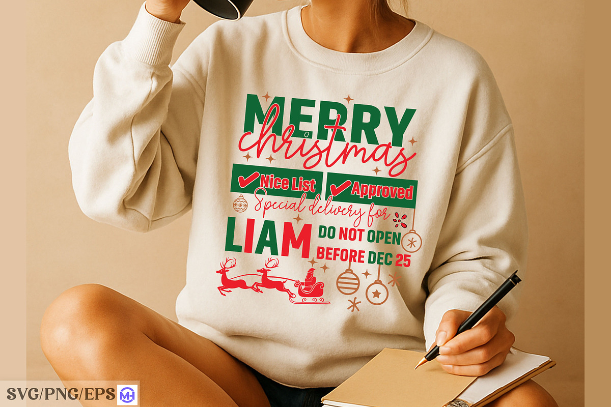 Merry Christmas Special Delivery for, a Graphic by mh_arif (Photo 2 of 4)