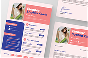 Pink Creative Resume & Cover Letter, a Resume Template by Annora Studio (Thumbnail 3 of 7)