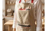 Man and Woman Apron Branding Mockups, a Shirt Mockup by Luuqas Design (Thumbnail 4 of 4)