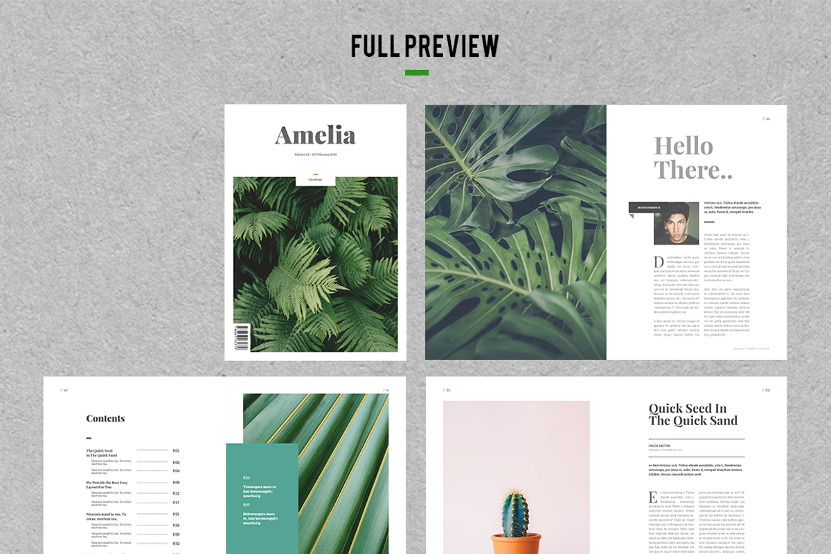 Indesign Magazine Template #6, a Magazine Template by spidergraph (Photo 12 of 12)