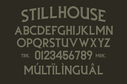 Stillhouse - Textured Vintage Font, a Serif Font by Surplus Type Co (Thumbnail 4 of 9)