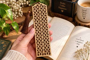 Geometric Lattice Bookmark SVG File
