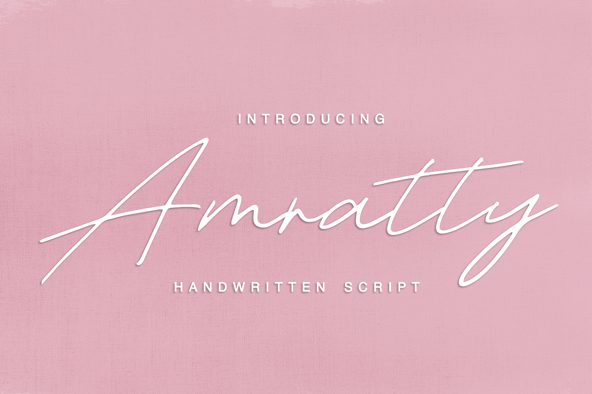 Amratty Script preview 8