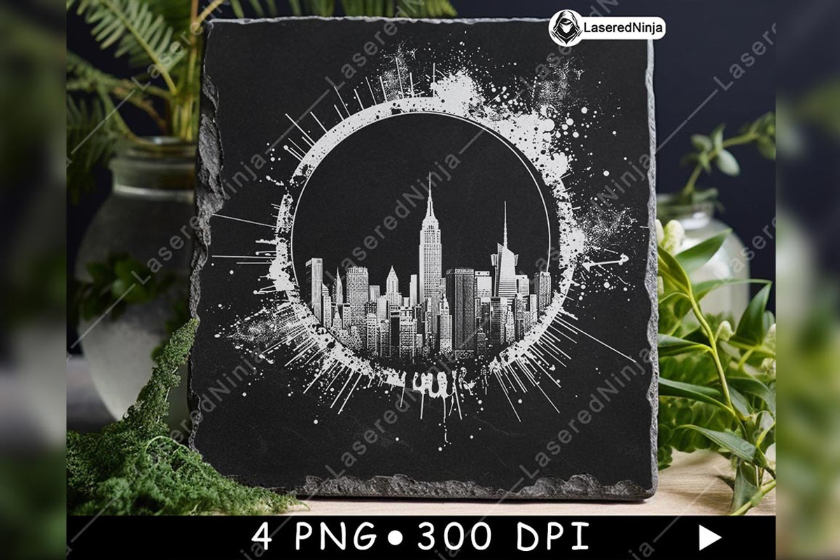 New York Logo City Skyline Urban, a Background Graphic by LaseredNinja (Photo 3 of 7)