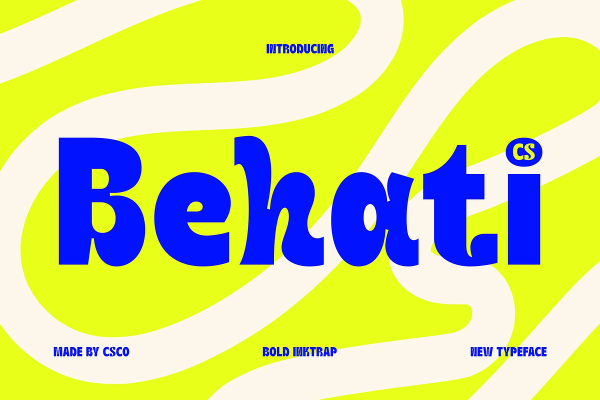CS Behati – Inktrap Font, a Sans Serif Font by Craft Supply Co. (Photo 1 of 8)
