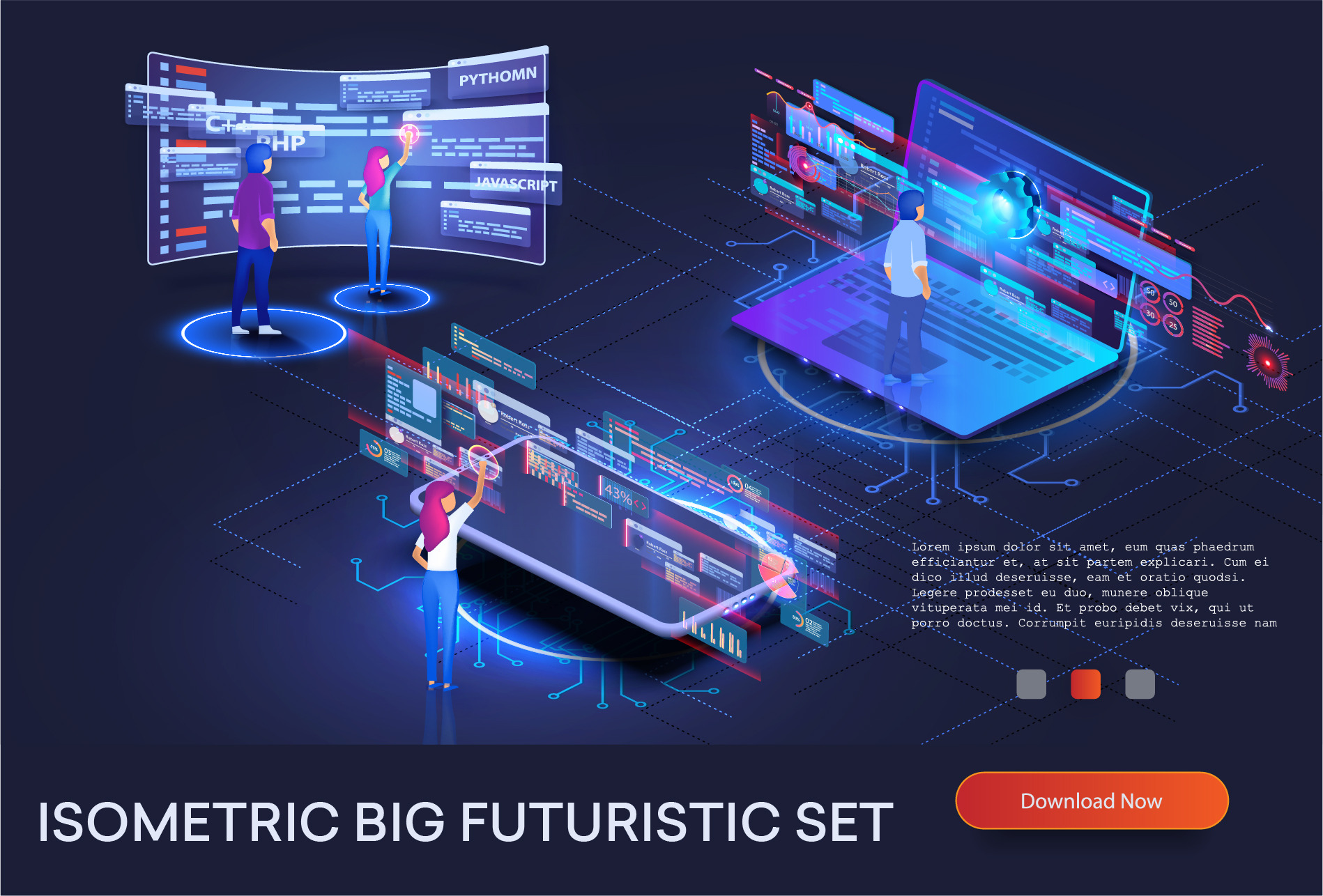 Sale 25 Futuristic Software Coding by Zinetron  Creative Market