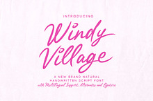 Windy Village Girly Handwritten