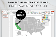 Editable USA Map PowerPoint Template, a Presentation Template by Bdemm Studio (Thumbnail 2 of 6)