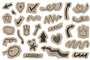 Scrapbook Cut-Out Shapes, a Decorative Illustration by Anna Studio (Thumbnail 9 of 12)