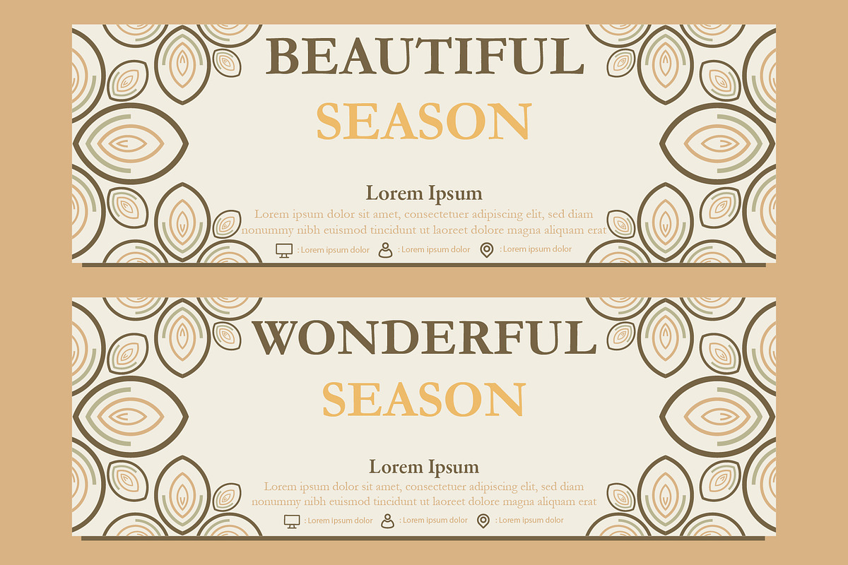 Abstract Floral Banner Template, a Marketing Template by sekitarief (Photo 3 of 3)
