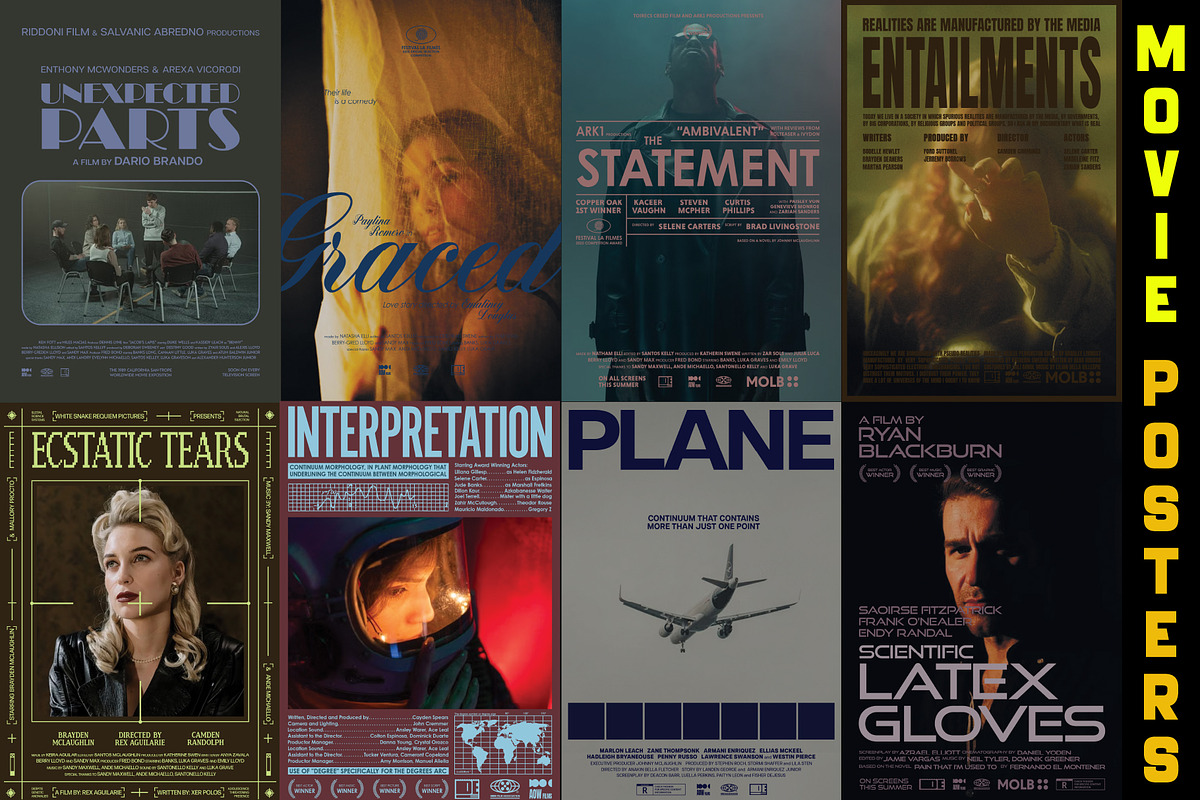 Movie Poster Photoshop Templates, a Social Media Template by Chipshpow Graphics (Photo 10 of 10)