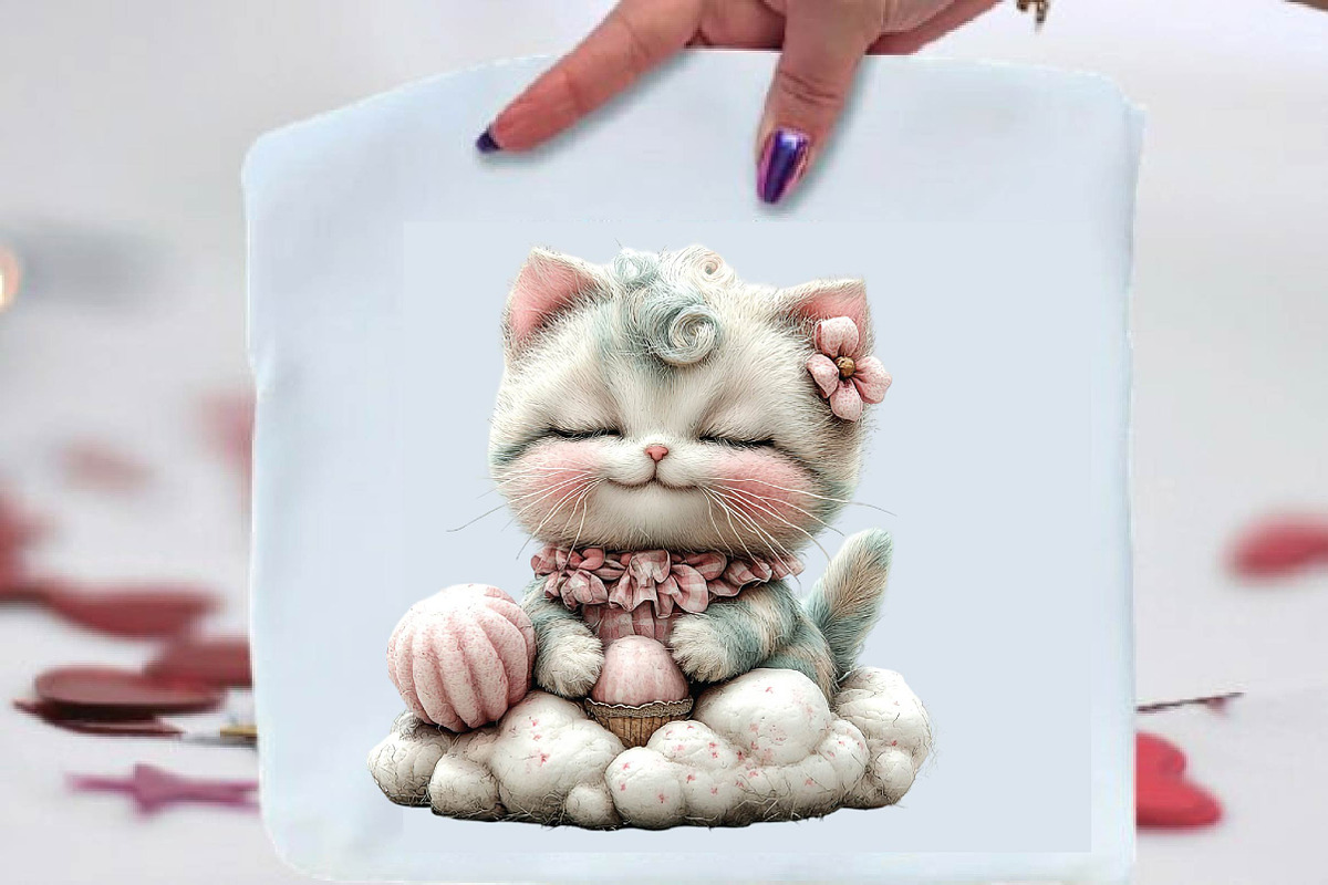 Whimsical Summer Cat Clipart Bundle, an Illustration by SVGArt (Photo 8 of 9)