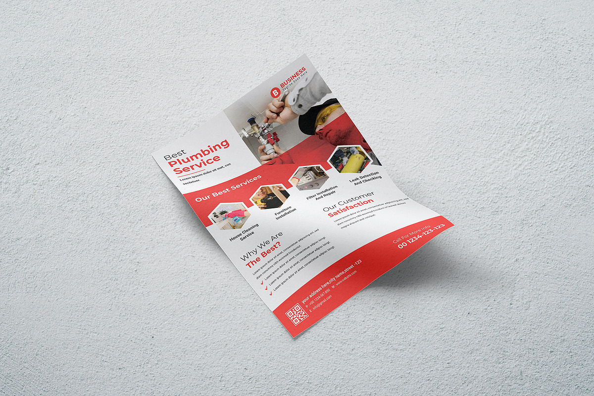 Plumbers Flyer Template, a Flyer Template by creative-som (Photo 3 of 3)