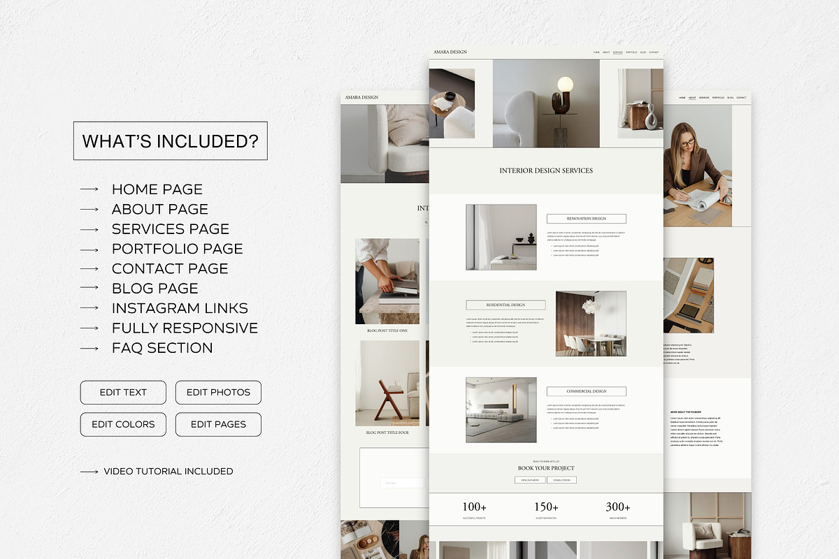 Squarespace 7.1 Template: Amara, a Squarespace Template by Deb Creative Studio (Photo 5 of 9)