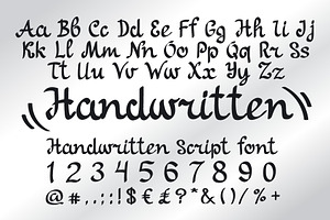 Handwritten Script Font