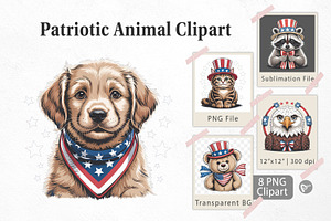 Patriotic Animal, a Graphic by Artnoy