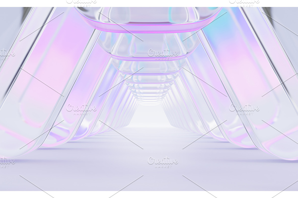 Abstract glass architecture 3d, an Architecture 3D Model by Marozhkastudio