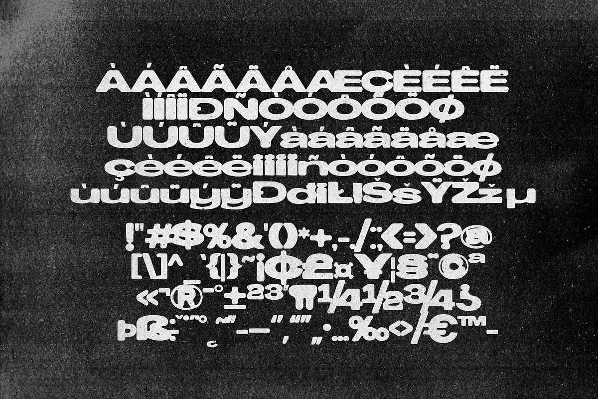 Blockpaper-Photocopy Font, a Sans Serif Font by Fortunes Co (Photo 5 of 9)