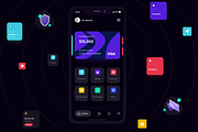 MOLLET - Wallet app UI Kit, an App Template by Bymsmof (Thumbnail 7 of 7)