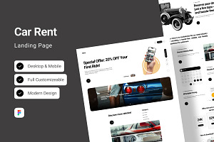 Heim - Car Rent Landing Page, a Landing Page Template by twinstd