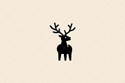 Minimalist Deer Icon Stag, an Animal Illustration by Vectorium Studio (Thumbnail 1 of 4)