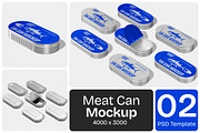Tin Can Mockup, a Packaging Mockup by Permadi Creative (Thumbnail 1 of 3)
