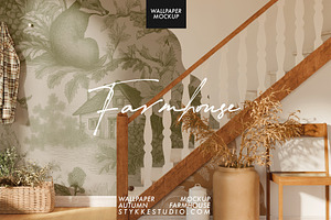 Autumn Farmhouse | WALLPAPER MOCKUP
