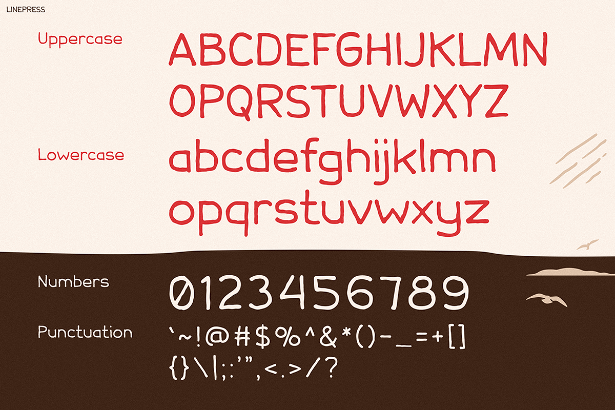 Linepress, a Script Font by Pinisi ART (Photo 2 of 10)