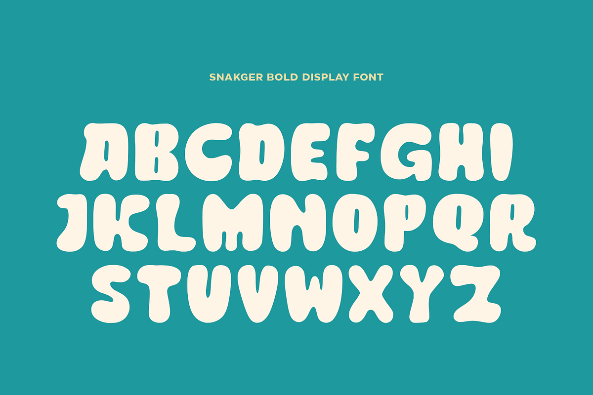 Snakger - Bold Display Font, a Font by Pixesia Studio (Photo 14 of 17)