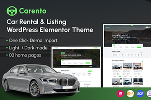 Carento - Car Rental WordPress theme, a WordPress Template by AliThemes