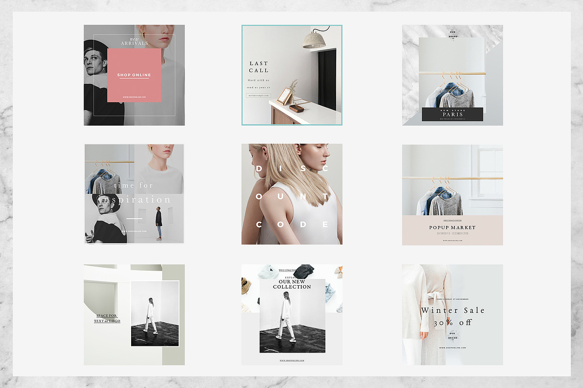 Minimal Social Media Pack preview 3