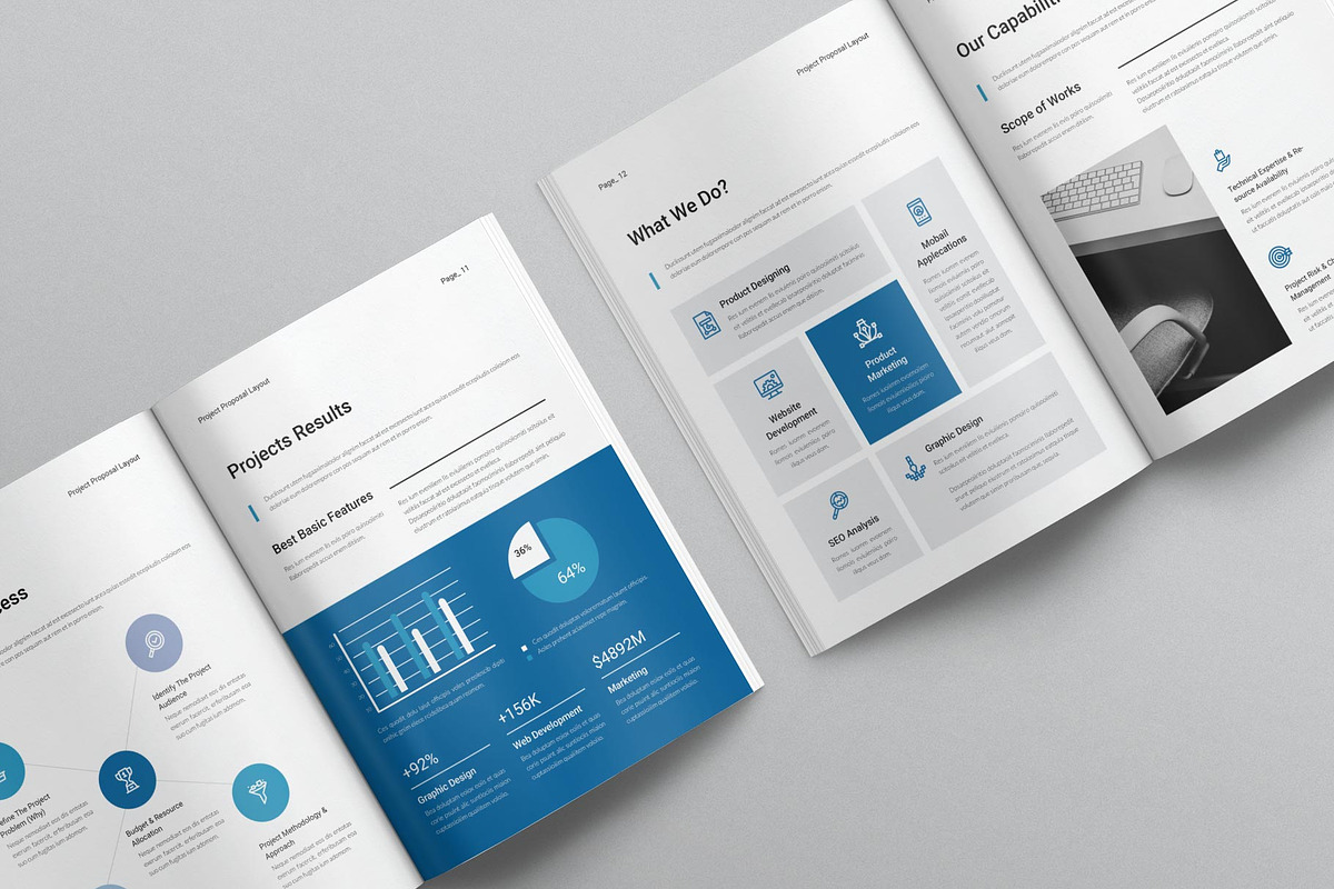 Project Proposal Template, a Brochure Template by DesignCrest (Photo 4 of 14)