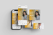Social Media Post Mockup, an iPhone Mockup by Getdesign (Thumbnail 4 of 5)