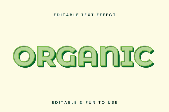 Green Engraved 3D Text Effect preview 3