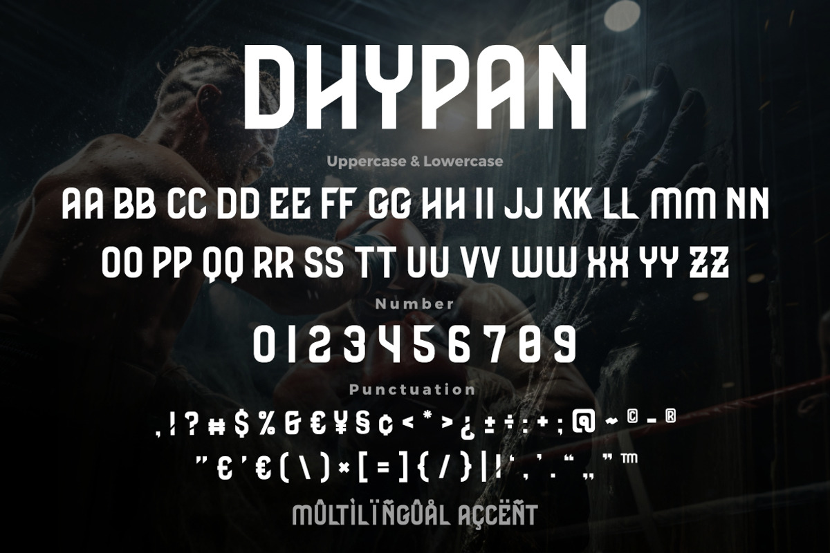 Dhypan a Futuristic Font, a Sans Serif Font by Bayuktx (Photo 8 of 8)