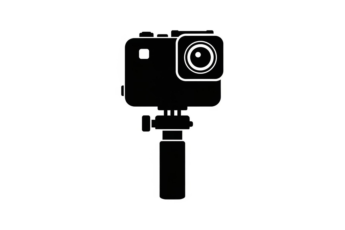 60 Action Camera Silhouette Icon, an Illustration by Artivon (Photo 54 of 61)