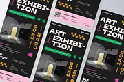 Art Exhibition Roll Up Banner, a Print Template by Annora Studio (Thumbnail 6 of 6)