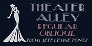 Theater Alley JNL, a Font by Jeff Levine Fonts (Thumbnail 1 of 5)
