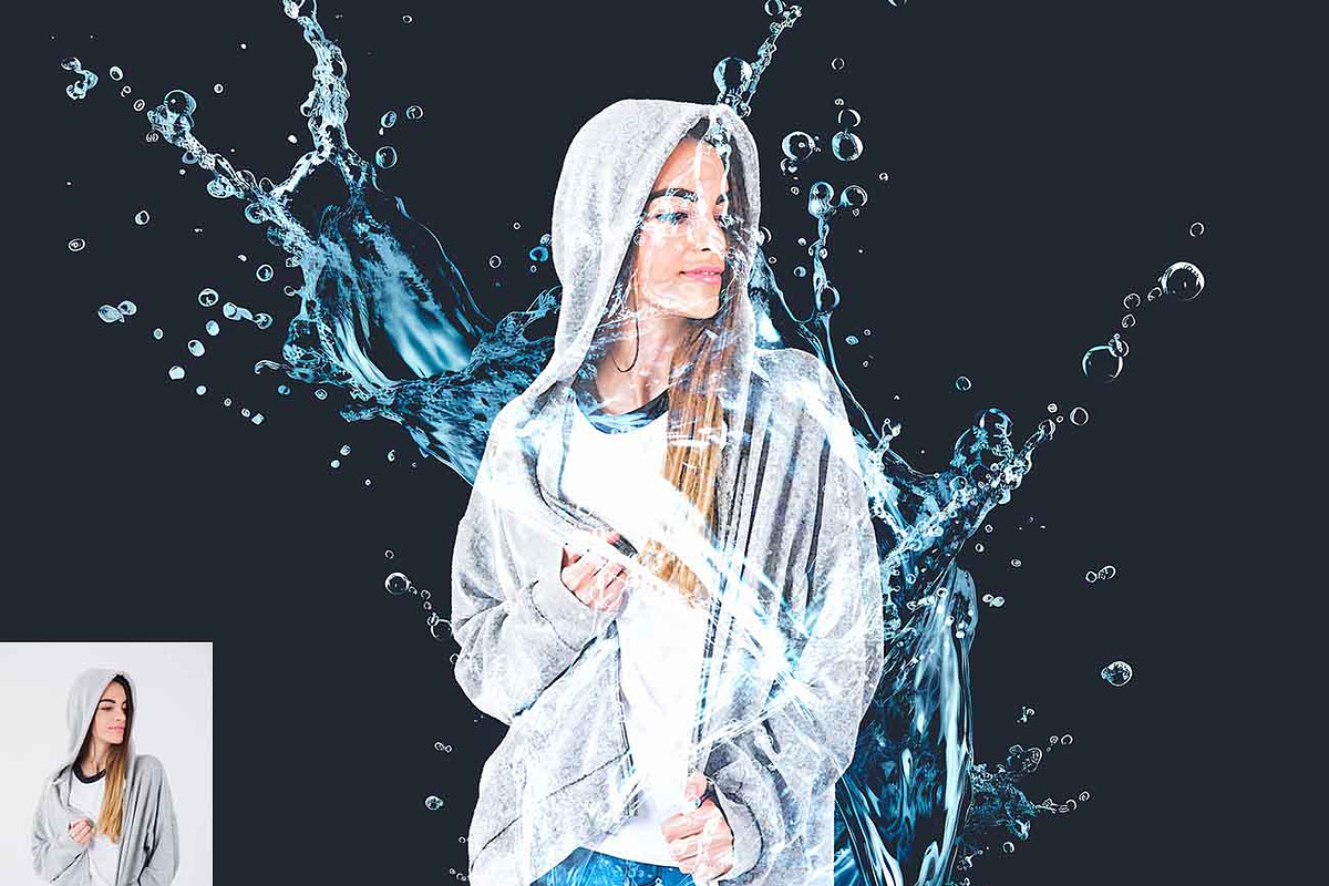 Water Splash Effect Photoshop Action, an Action Add-On by Studio Retouch (Photo 5 of 11)