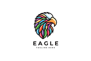 Colorful Eagle Head Logo Template, a Branding & Logo Template by yopie (Thumbnail 2 of 4)
